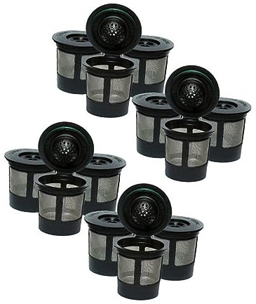 OSALADI 12pcs Stainless Steel Strainer Mesh Filter Reusable Coffee Filter for Percolator Tea Fine Mesh Easy Clean for Home Shop Office
