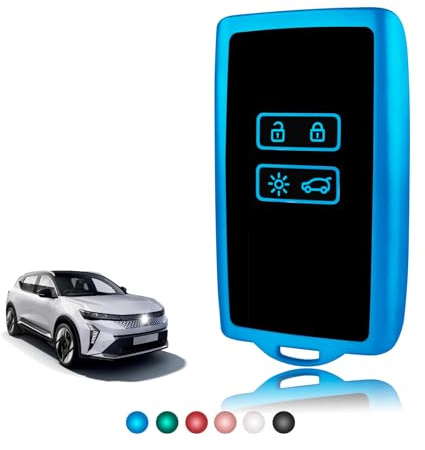 TOOMUME Schlüsselhülle TPU Glänzend, Autoschlüssel Hülle Schlüsselcover Passt für Renault Scenic 4 Megane 4 Clio 5 Espace 5 Kadjar Captur Arkana Austral Zoe Dacia Duster Sandero Stepway