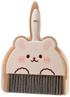 Baoblaze Ensemble mini pelle à poussière et balayette Ensemble de nettoyage pelle à poussière et balai à main Brosse de nettoyage et pelle à poussière pour, Blanc