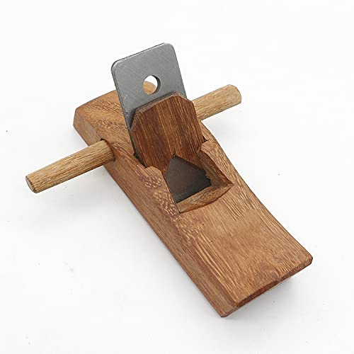 NHEISSCF Puertas fresadas con Camas de carpintería, Cepilladora de Carpintero de Caoba, Mano de carpintería Artesanal con Mango, Mini cepilladora de carpintería de 127mm