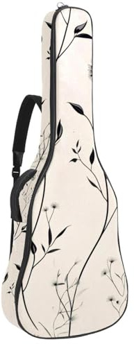 Gitarrentasche in voller Größe, wasserdichte Gitarren-Abdeckung, Tragetasche für akustische klassische E-Gitarren, niedliche Pastellherzen zum Valentinstag, Mehrfarbig 04, 42.9x16.9x4.7 in, Lässiger