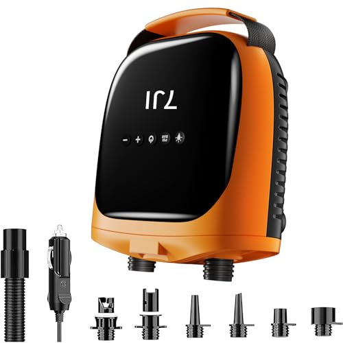 OBEST SUP Paddle Board Pump Rechargeable, 4000mAh 20PSI High Pressure SUP Electric Pump,Paddle Board Pump for Stand Up Paddle Boards, Kayak, Tent