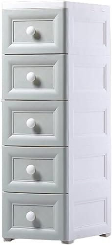 Mehrschichtige Kinderschrank Kleiderschrank Aufbewahrungsbox mit verdickten Kunststoff-Schubladen (Grün 4 Ebenen)