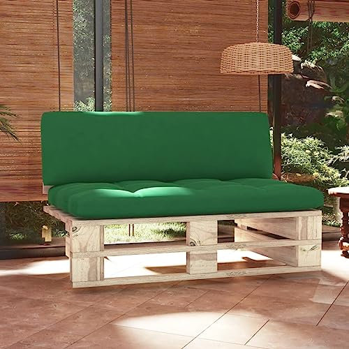 Eleganz Outdoor-Mittelsofa aus imprägniertem Kiefernholz – Langlebiges Paletten-Sofa für Garten, Terrasse und Balkon – Perfekt für gemütliche Abende im Freien