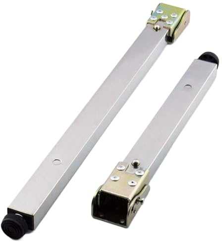 Gambe regolabili pieghevoli in acciaio per tavolo da bar 30 cm-150 cm, piedi telescopici per mobili, 1 pezzo, gambe di supporto argentate, altezza 50,8 cm, ideali per uso domestico ed esterno