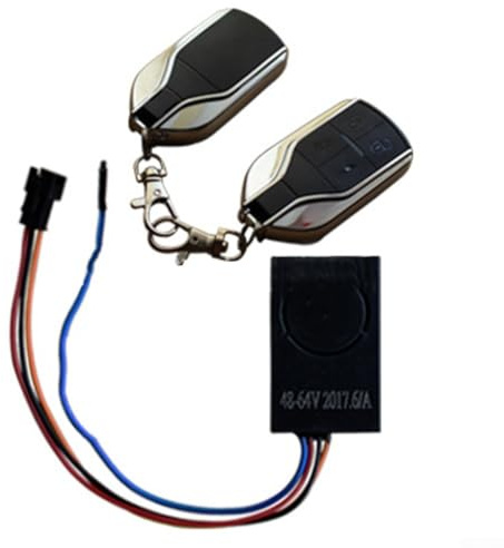 Yhenlovtt Wireless Avere Allarme di Controllo per Biciclette Elettriche 36v-64v Veicolo Feat Sistema di Sicurezza Avvio Remoto e Keyless Localizzazione Antifurto