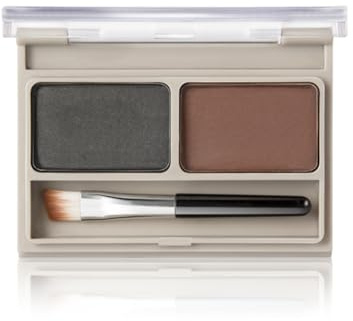 QUXVUIS Poudre à sourcils Double couleur sourcils ombre crayon longue durée maquillage beauté poche cosmétique pour cadeaux