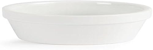 Olympia Mediterranean Porcelain Ramekins 95mm White, Pack of 6 | Fully vitrified body resists chips, while the durable glaze ensures oven, microwave and dishwasher safe commercial use.