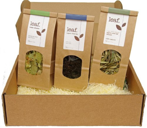 Tea Gifts - The Winter Box (Organic Olive Leaf Infusion, Linden Infusion & Organic Oolong Tea)