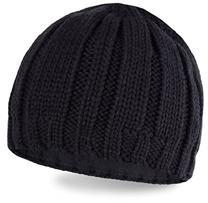Neverless® Coole Herren Strickmütze mit Fleece gefüttert, Mütze mit Futter, Winter-Mütze