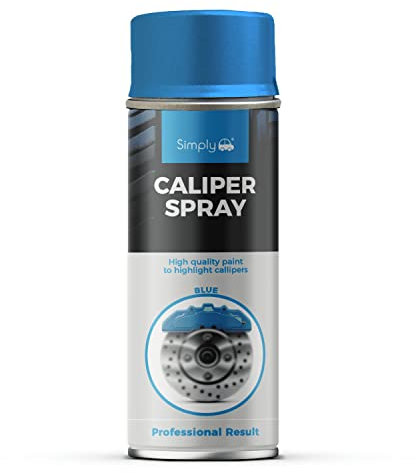 Simply SP-018 Blue Caliper Spray Paint for Highlighting & Restoration of Car Calipers – Long Lasting Gloss & Dirt Preventive – Also Suitable for DIY Projects & Cosplay – 400 ml