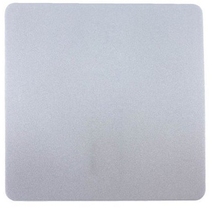 Trendi Artistic Modern Glossy Tactile Single Blanking Plate Silver ART-BLKSI