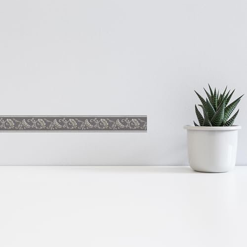 A.S. Création självhäftande boardüre Only Borders 10 Borte 5,00 m x 0,08 m metallic Made in Germany 369144 36914-4