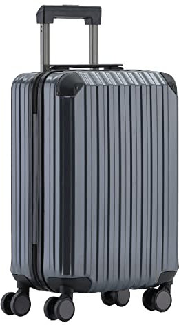 Münicase M816 TSA-Schloß Koffer Reisekoffer Trolley Kofferset Hardschale Boardcase Handgepäck (Grey, Kleiner Koffer)