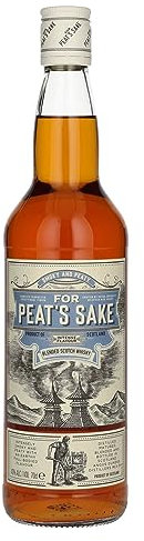 For Peat´s Sake - Peated Blended Scotch Whisky | Blended Malt | 1x0.7L | Inspiriert von der Mälzer-Figur Peat | Schottland | Intensiv rauchig