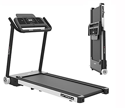 TECNOFIT - Tapis Roulant TFX 2.7 Slim Black and Silver Ahorro de Espacio Autolubricante Bluetooth con App
