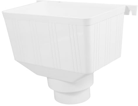 Cubo Recolector Herramientas De Limpieza De Canalones Colector De Lluvia Accesorios Para Bajantes Desviador De Agua Del Jardín Exterior De Polivinilo Embudo