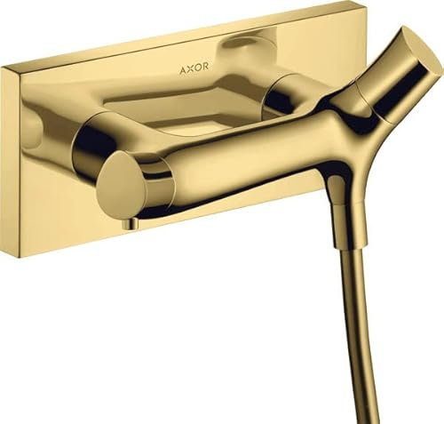 hansgrohe AXOR Starck Organic Brausethermostat Aufputz, 1 Verbraucher, 12602990, Farbe: Polished Gold Optic