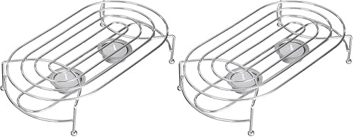 axentia Chauffe Plat avec Bougie, Argent, 28 x 14,5 x 6 cm (Lot de 2)