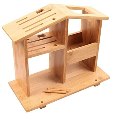 REIFOR Ceppo Coltelli Porta Coltelli Portacoltelli Portacoltelli Coltelli di bambù da Cucina Scaffali Multiuso Coltelli Salvaspazio Stoccaggio Forniture da Cucina Ceppo Coltelli da Cucina