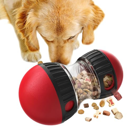 APOMOONS Interactive Dog Toy, Rolling Dog Treat Dispenser Slow Feeder, Treat Puzzle Dog Puzzle Toys Reduce Boredom Improve IQ, Food Dispenser Dog Toys for Small Medium Dogs and Indoor Cats
