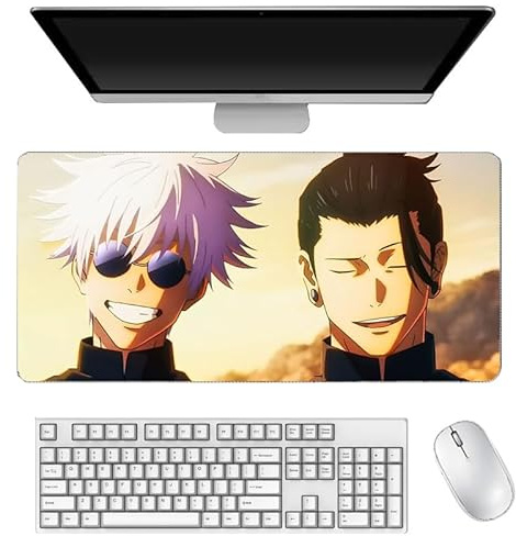 Xinchangda Gojo Satoru Mauspad Geto Suguru/Fushiguro Toji Anime Cartoon rutschfeste Gummimatte Mauspad für Desktop-PC Laptop Büro 40 x 90 cm