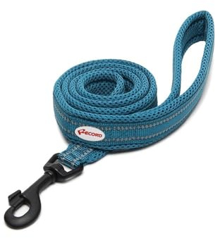 Skiva – Atlas Leash – utrustad med 3M Scotchlite reflektorer – perfekt för dåliga synlighetssituationer – blå – 1,5 cm bred – längd 110 cm – storlek S