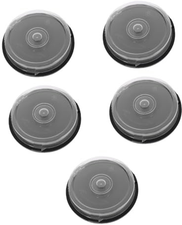 HOMSFOU 5 Stück CD Aufbewahrungsbehälter Leerer Dvd Aufbewahrungseimer Leere CD Hülle Dvd Aufbewahrungsorganisator Festplattenmappe Dvd Organizer Dvd Aufbewahrungskoffer Disc