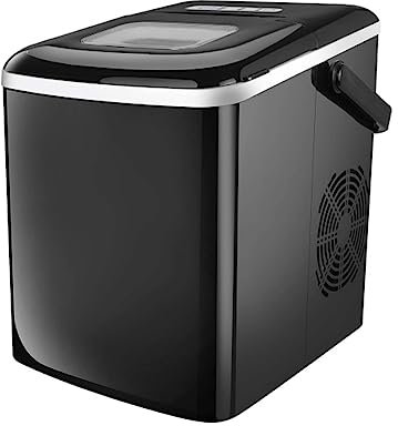 Huangj-0527 Macchina per Il Ghiaccio da Casa Macchina for Il Ghiaccio Portatile da 26 libbre/24 Ore con Paletta for Il Ghiaccio for Uso Domestico Macchina Ghiaccio