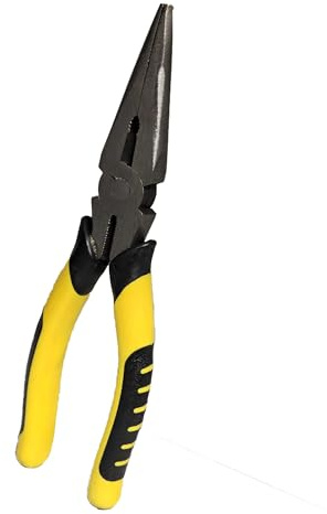 Mr.Gadget's Solutions 8-Inch Long Needle Nose Pliers – Heavy Duty Snipe End Pliers, 200mm Precision Tool for Tight Spaces, Electrical Work, and DIY Projects