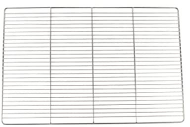 Grilles en Acier Inoxydable pour la Cuisson, Le rôtissage et la pâtisserie - Dimensions 60 x 40 cm - Design élégant en Maille de Refroidissement argentée