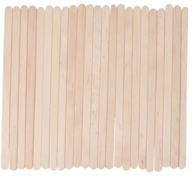 HEALEEP 100pezzi Bastoncini Di Cera in Legno Spatole Per Ceratura Spatola Di Legno Per Ceratura Spatola Per Cera Adatte Tutte Le Cere Depilatorie Per Uso Professionale e Domestico