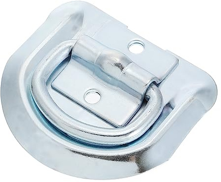 Mikikit Anillo D de Amarre de Acero Inoxidable, para Remolque y Vehículo, Resistente Corrosión, Montaje en Suelo, Uso Exterior y Transporte Seguro
