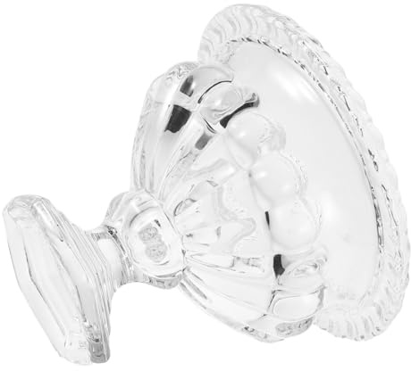 Gatuida Coupes à Dessert Verre Transparent Pied Style Européen Vintage Bols à Fruits pour Glaces et Boissons Froides pour et Snacks