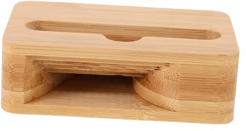 Homoyoyo Portable Bamboo Mobile Phone Sound Amplifier with Stand, Powerful Amplification and Wide Compatibility, for Mobile Phone Video and Hands-free Viewing