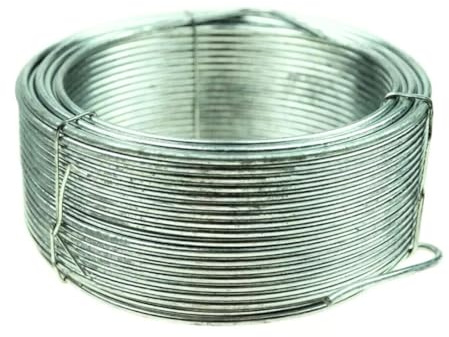 pokm toolsmarket - Stahldraht Verzinkt Ø 1,6mm x 50m Draht für Garten Zaun Floristik Handwerk, Basteldraht Bindedraht Blumendraht Spanndraht, EU -Qualität