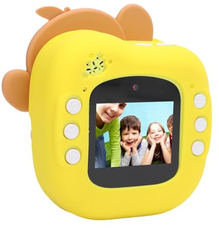 ZDETGU Appareil Photo à Instantanée, Thermique sans Encre FHD 48 MP avec écran Résistant à la Lumière du Soleil de 2 Pouces, pour Les Cadeaux d'anniversaire de Noël des Enfants en Bas