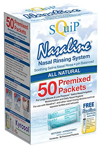 Squip Nasaline Salt 50 Pre-mixed saline packets