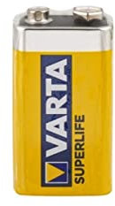 Batterie, SUPERLIFE, 9V-Block, VARTA