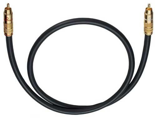 Oehlbach NF 214 Sub 500 - Erstklassiges Subwoofer-Kabel mit mehrfach Schirmung - 1x Cinch/1x Cinch, versilberter Innenleiter - 5 m - anthrazit