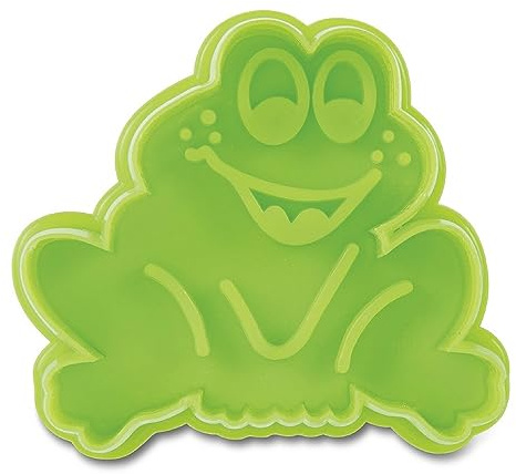 Staedter Rana Repujado Molde para Galletas con expulsor, Verde, 5,5 cm