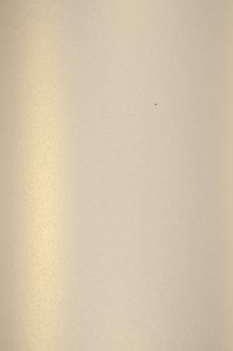 Netuno 100x Perlmutt-Hell-Gold Bastel-Papier DIN A4 21 x 29,7 cm 120g Majestic Light Gold Goldpapier zum Basteln Dekorieren Pearlpapier Perlmuttglanz-Papier für Hochzeit Weihnachten
