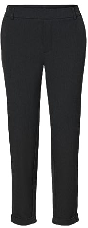 VERO MODA Damen VMMAYA Mr Loose Solid Pant Noos Hose, Grau (Dark Grey Melange Dark Grey Melange), XS / 32L