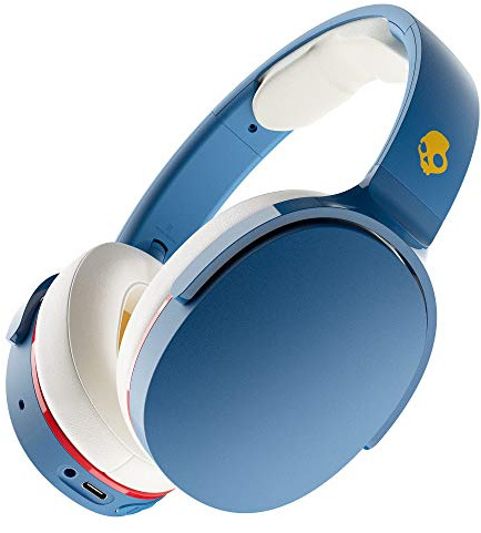 Skullcandy Hesh Evo Wireless Over-Ear Bluetooth Headphones for iPhone and Android with Mic / 36 Hour Battery Life/Great for Music, School, Workouts, and Gaming/Compact Travel Design - 92 Blue