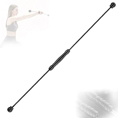 Sport Schwingstab Fitness Swingstick Schwerkrafttrainer zum Trainieren der Tiefenmuskulatur Vibrierender Schwingstab, 160Cm Shaping Tremor Stick mit Fettverbrennung, Bauch parallel für Pilates, Yoga
