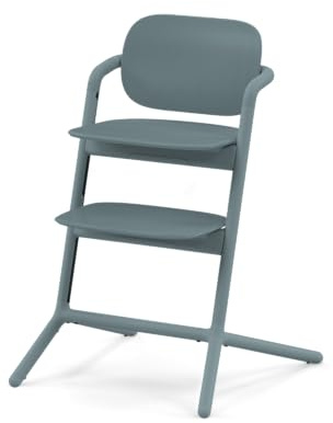 CYBEX Gold LEMO Hochstuhl, Mitwachsend von 3-99 Jahre, Stone Blue | Mitwachsend von 3 bis 99 Jahre, ab Geburt durch separate Aufsätze, ergonomische Sitzposition, Einhand-Verstellsystem