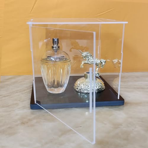 Vaian Klare Acryl-Vitrine-Assemble öffnende Tür, verdickte Basis, staubdichte Schutz Showcase für Action Figuren Spielzeug Collectibles (15x15x25cm/6x6x10inch)