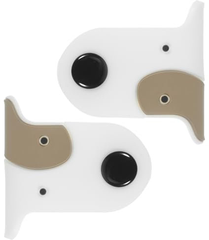 Gatuida 2pcs Yellow Dog Rubber Cable Organizer and Earphones Manager, Cartoon USB Cord Holder Cable Winder for Home and Office Cord Management