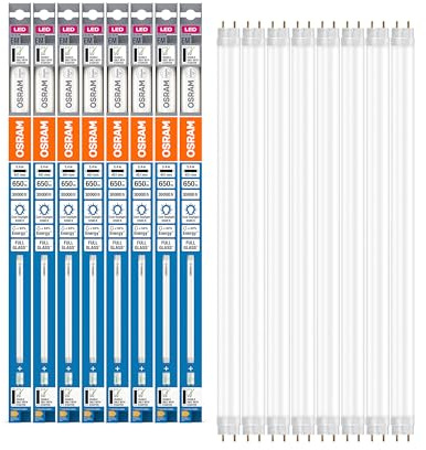 Osram Tube LED T8 15 EM 438 mm, tube LED linéaire, 5,4W, 650LM, 6500K, lumière blanche de la lumière du jour, remplacement LED pour les tubes lumineux T8 par des chauffeurs G13, longue durée de vie