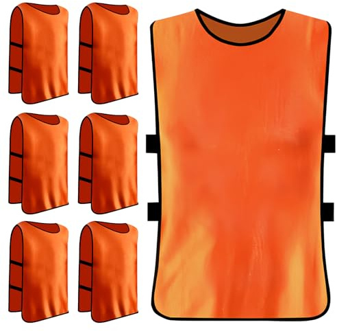 Casacche Calcio Adulti, Gilet da Allenamento, Pettorine da Allenamento, Scrimmage Formazione Gilet, Sports Bibs per Rugby Formazione, Taglia XL